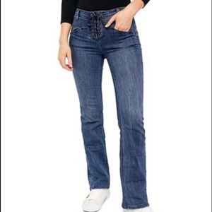 NWT Free People Eva Lace-Up Bootcut Jean 25